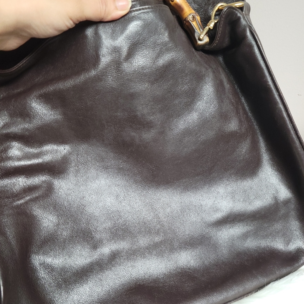 100% Authentic Gucci vintage bamboo tote bag - Picture 2 of 14